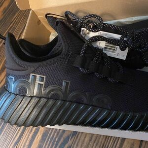 Men’s Adidas Kaptir 3.0 Black/Black/Black Running Shoes size 11 NEW IN BOX